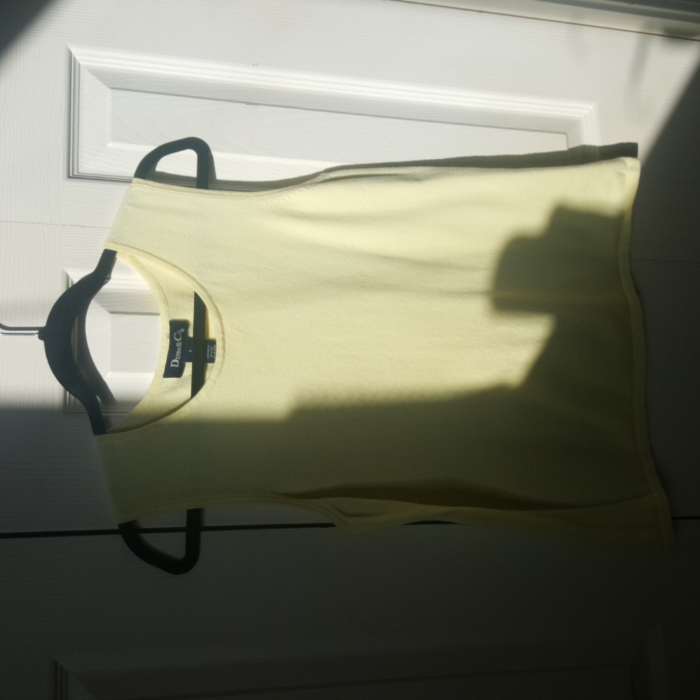 Denim & Co Butter Yellow Tank Top